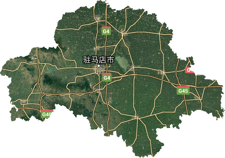 駐馬店市衛星圖