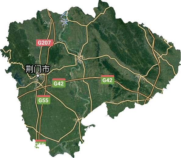 荊門市衛(wèi)星圖