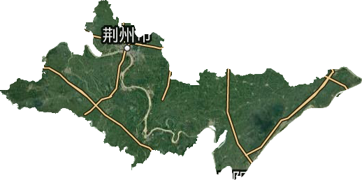 荊州市衛星圖