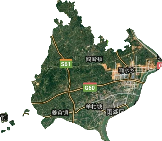 雨湖區衛星圖