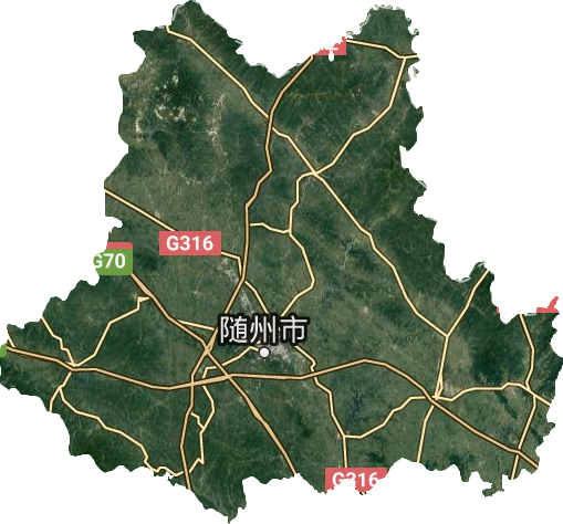 隨州市衛(wèi)星圖