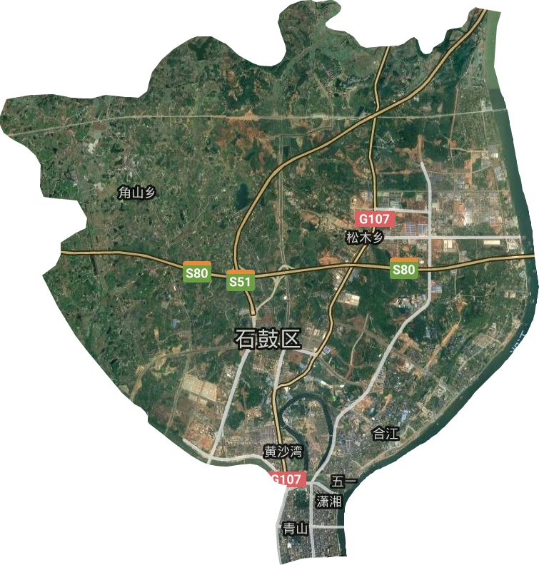 石鼓區衛星圖