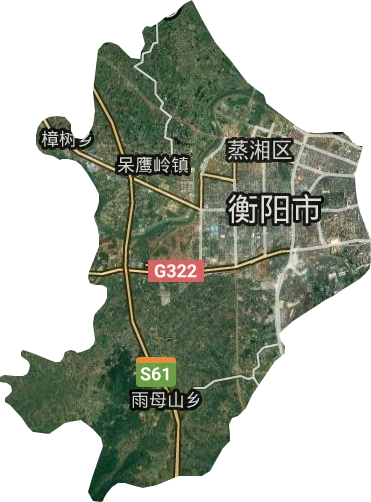 蒸湘區衛星圖