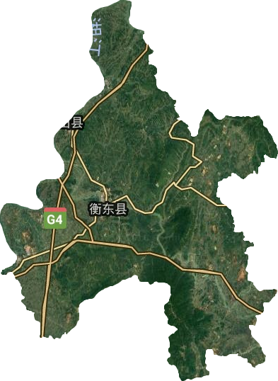 衡東縣衛星圖