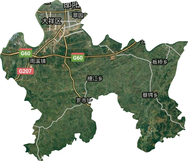 大祥區(qū)衛(wèi)星圖