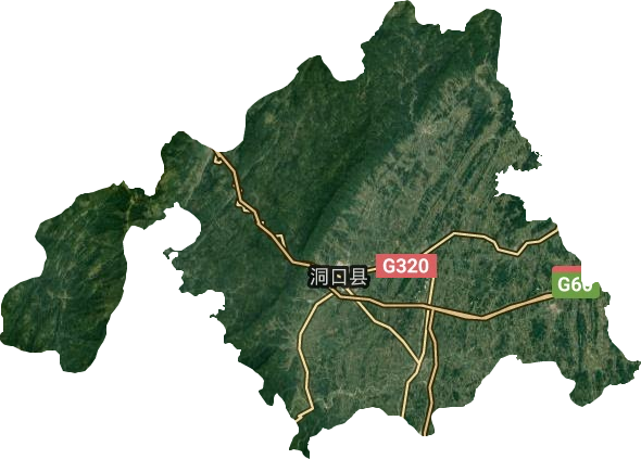 洞口縣衛星圖