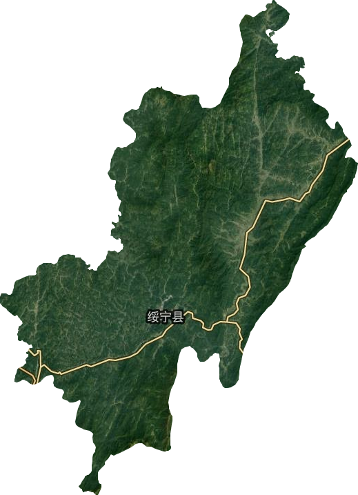 綏寧縣衛星圖