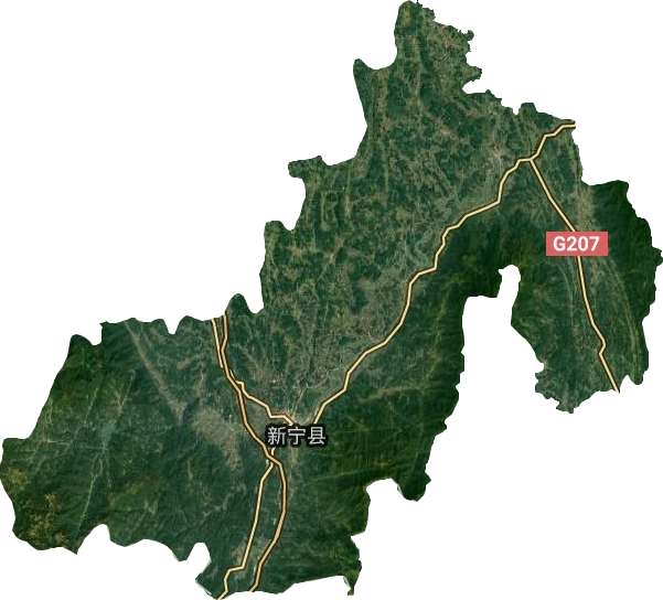 新寧縣衛星圖
