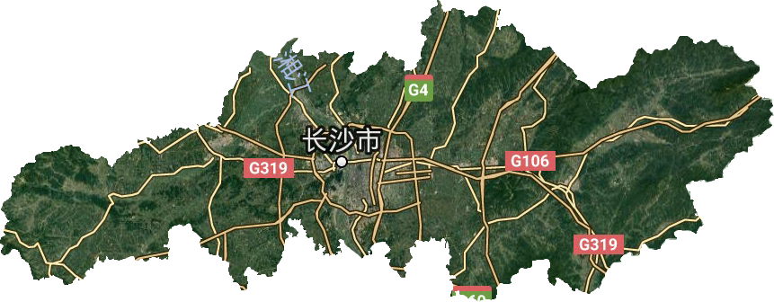 長沙市衛星圖
