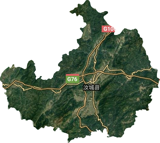 汝城縣衛(wèi)星圖