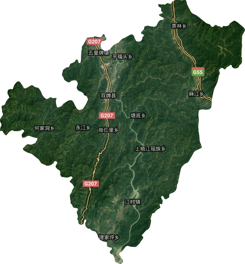 雙牌縣衛星圖