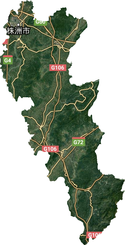 株洲市衛星圖