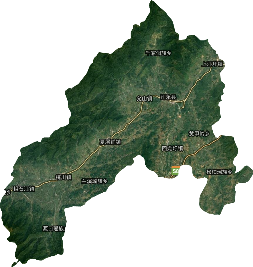 江永縣衛星圖