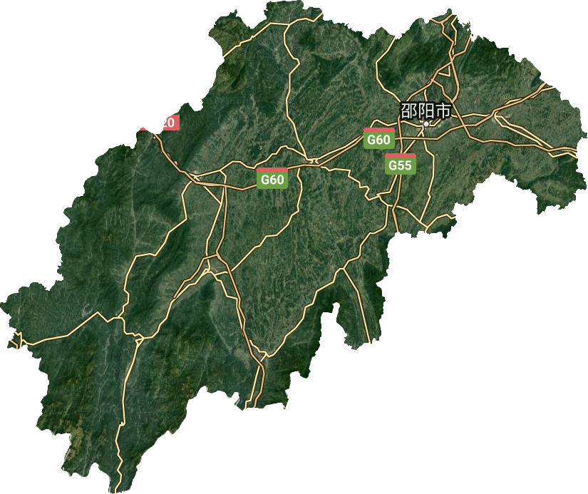 邵陽(yáng)市衛(wèi)星圖