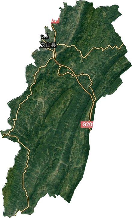 龍山縣衛星圖