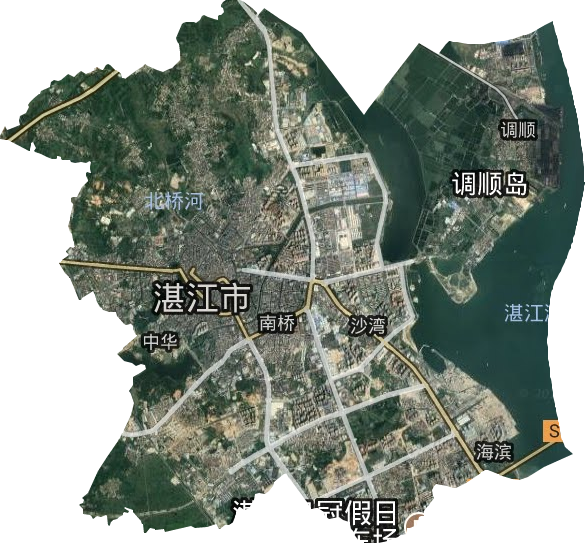 赤坎區衛星圖