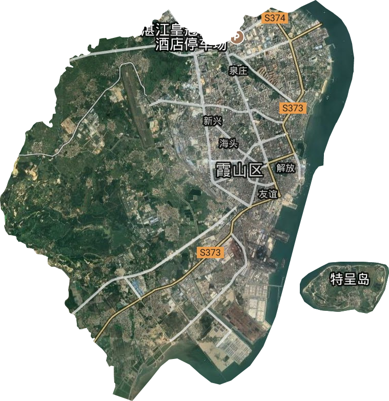霞山區(qū)衛(wèi)星圖