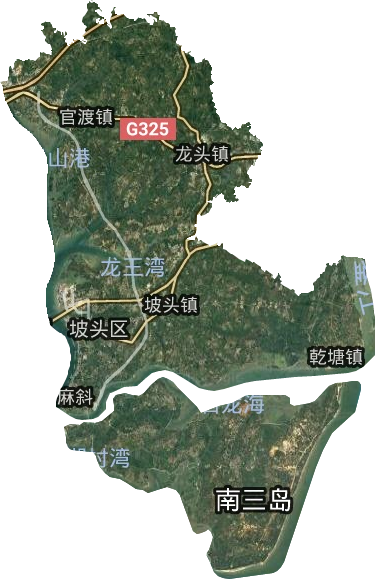 坡頭區衛星圖