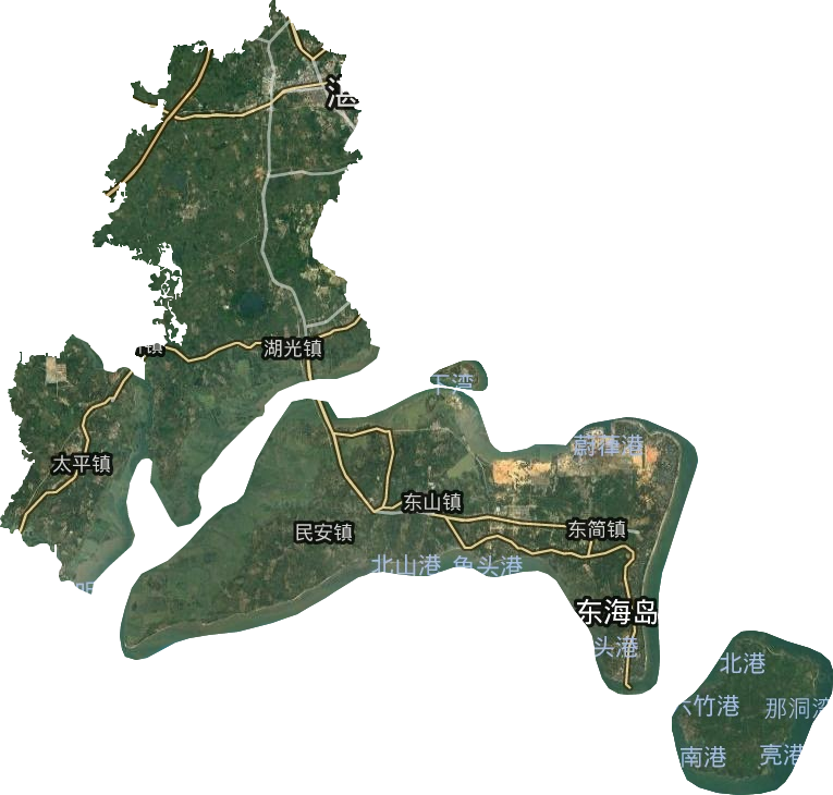 麻章區(qū)衛(wèi)星圖
