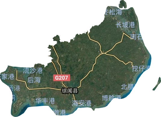 徐聞縣衛星圖