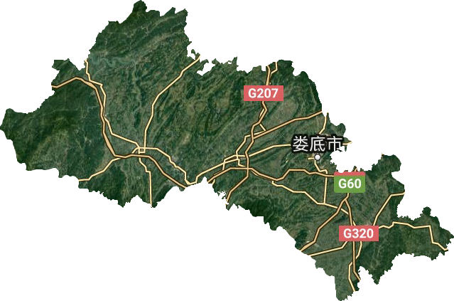 婁底市衛星圖
