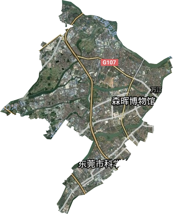 萬江街道衛星圖