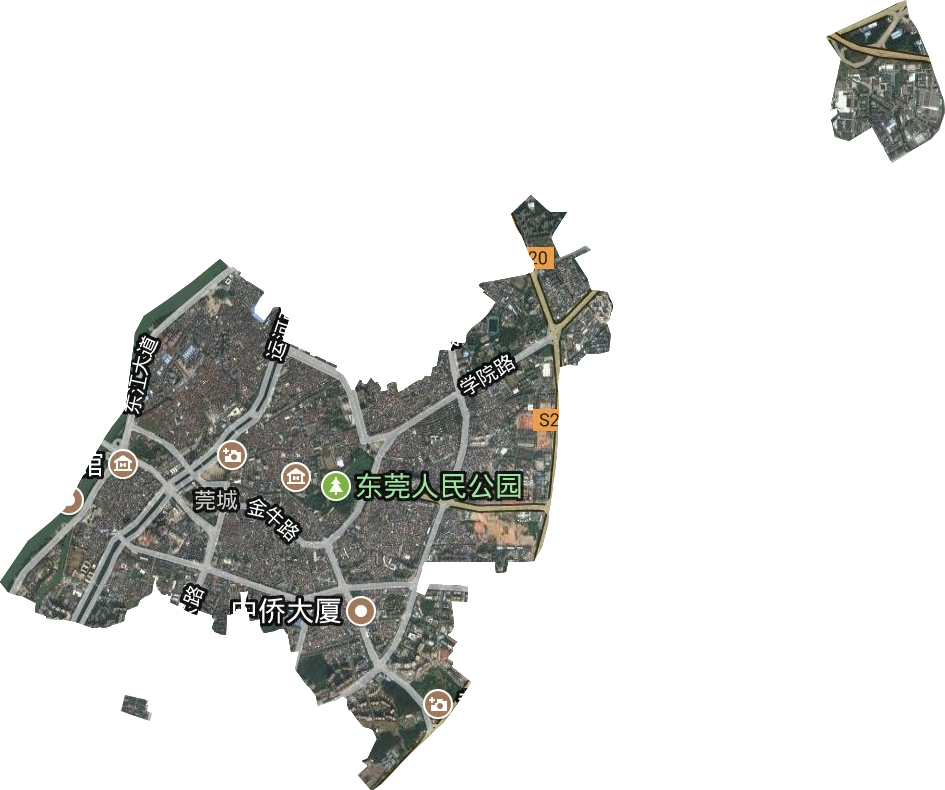 莞城街道衛(wèi)星圖