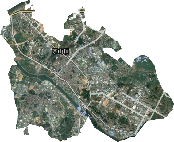 茶山鎮衛星圖
