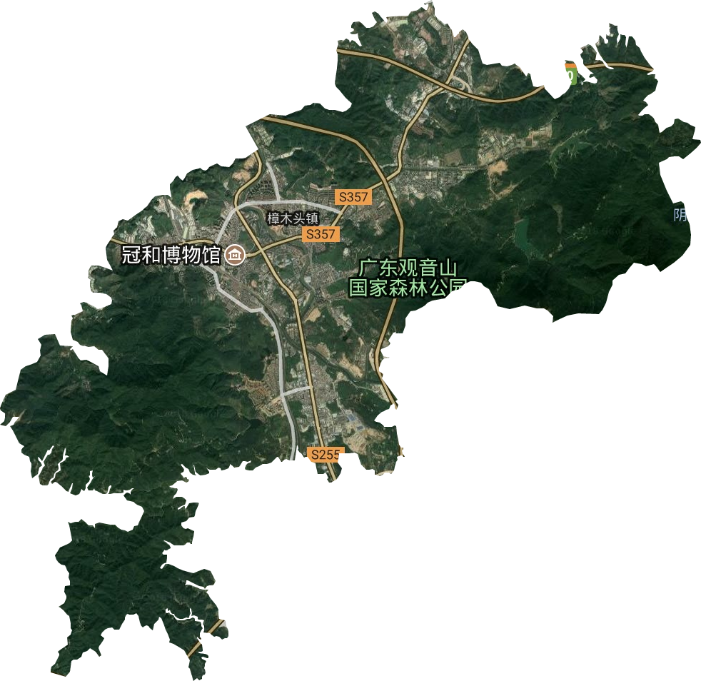 樟木頭鎮衛星圖