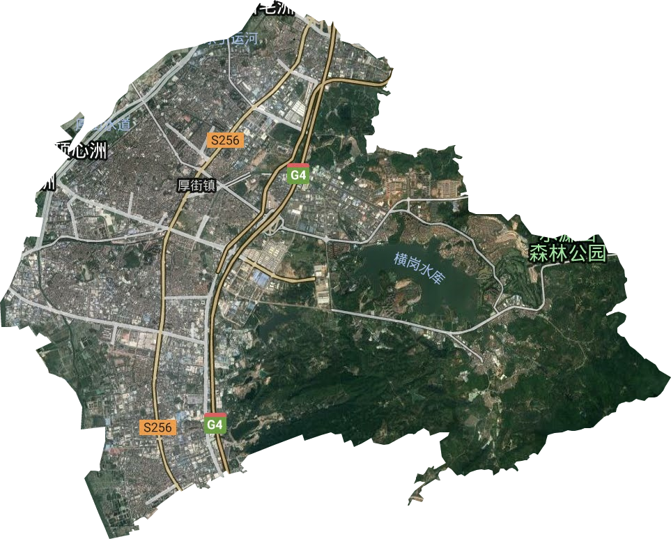 厚街鎮衛星圖