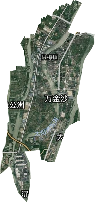 洪梅鎮衛星圖