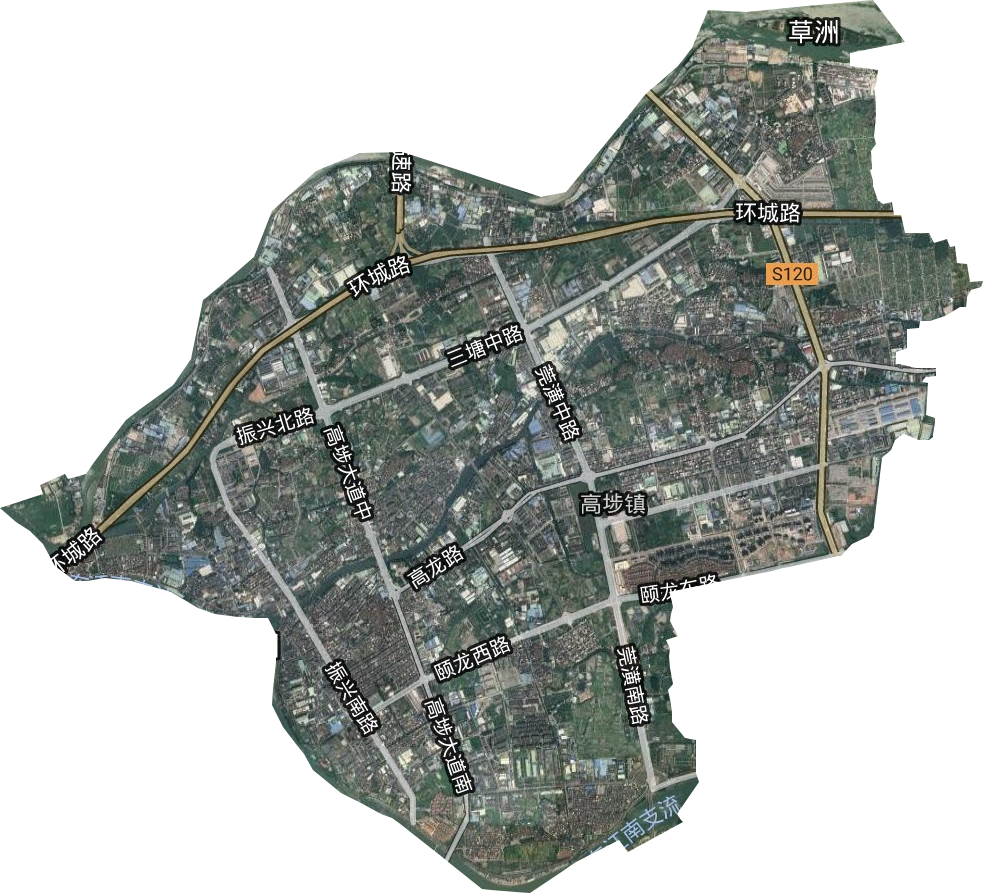 高埗鎮衛星圖