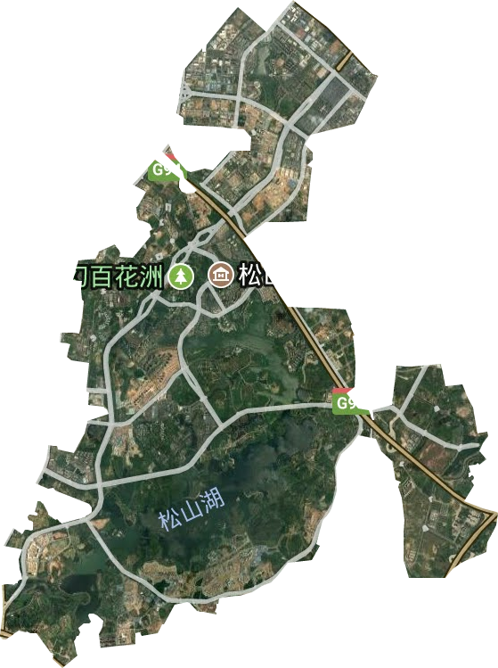 松山湖管委會衛星圖
