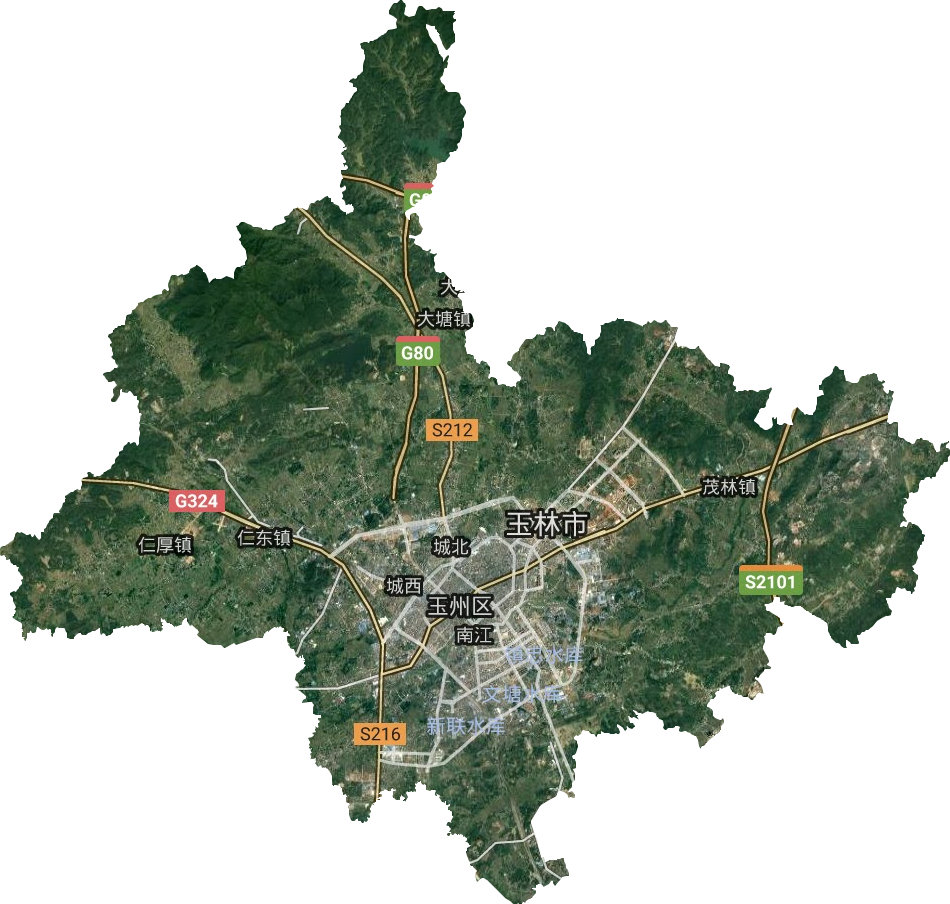 玉州區衛星圖