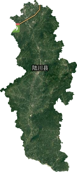 陸川縣衛星圖