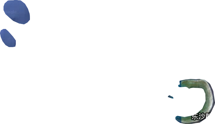 東沙群島衛(wèi)星圖