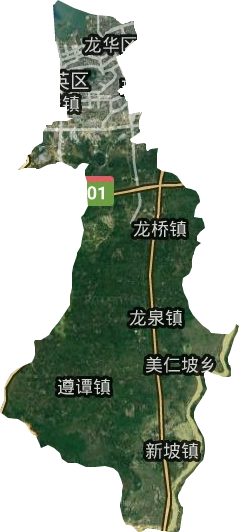 龍華區衛星圖