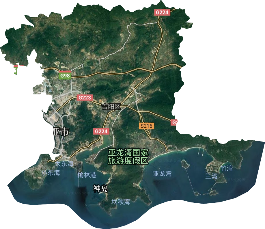 吉陽區衛星圖