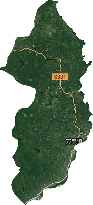 萬泉鎮衛星圖