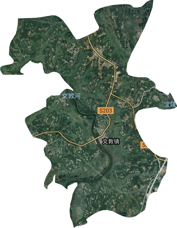 文教鎮衛星圖