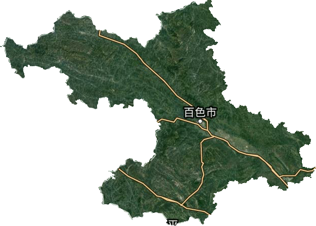 百色市衛星圖