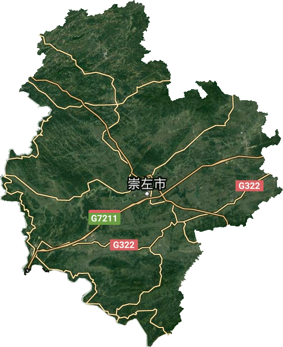 崇左市衛(wèi)星圖