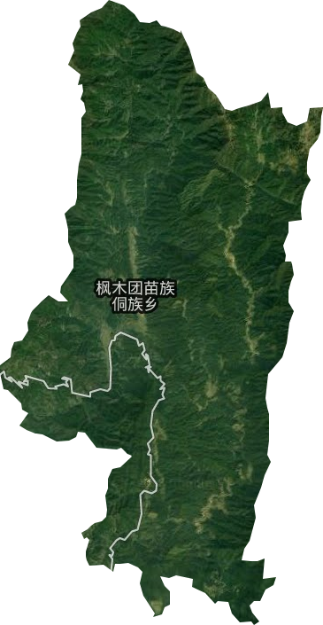 楓木團苗族侗族鄉衛星圖