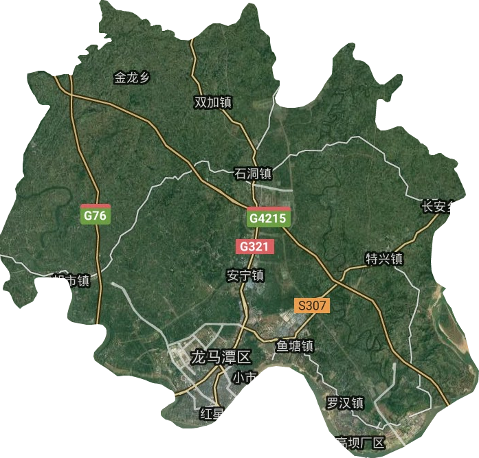 龍馬潭區衛星圖