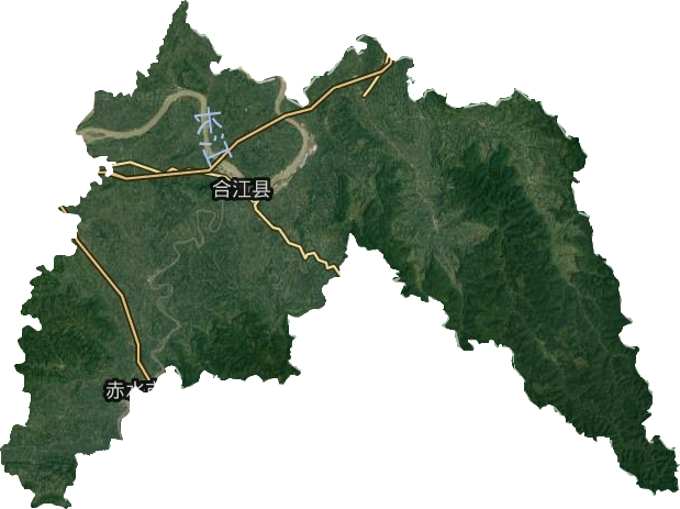 合江縣衛(wèi)星圖