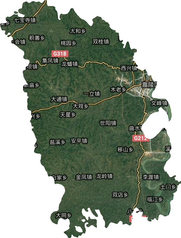 嘉陵區衛星圖