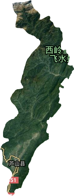 蘆山縣衛(wèi)星圖