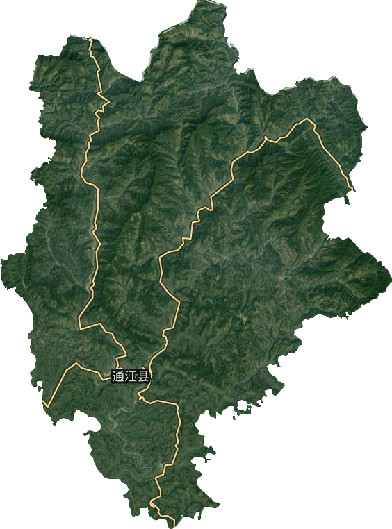 通江縣衛(wèi)星圖