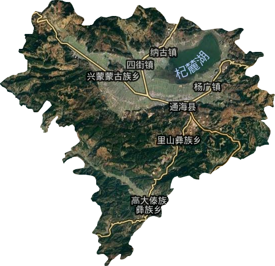 通海縣衛(wèi)星圖