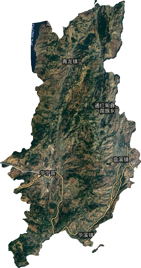 華寧縣衛星圖